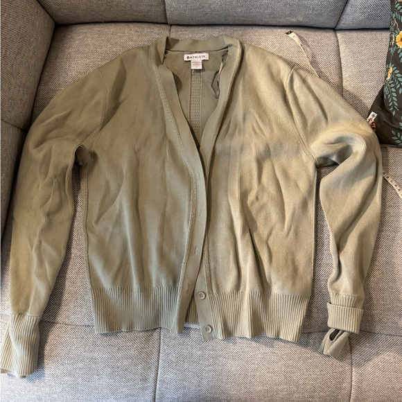 Athleta Light Green Women's Cardigan NWOT - Picture 2 of 7